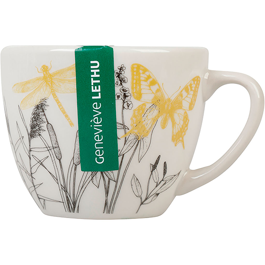 Set De 4 Tasses à Expresso GENEVIEVE LETH - Motif Fleuri Multicolore, Service à Café élégant
