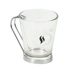 Tasse à café verre et anse métal 8cl