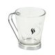 Tasse à café verre et anse métal 8cl