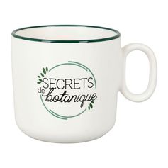 Tasse BOTANIQUE céramique blanc 15cl