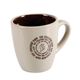 Tasse céramique beige marron 8.5cl