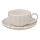 Tasse et sous tasse ROMY porcelaine blanc 22cl