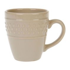 Tasse faïence GRAIN DE RIZ taupe 20cl - LETHU