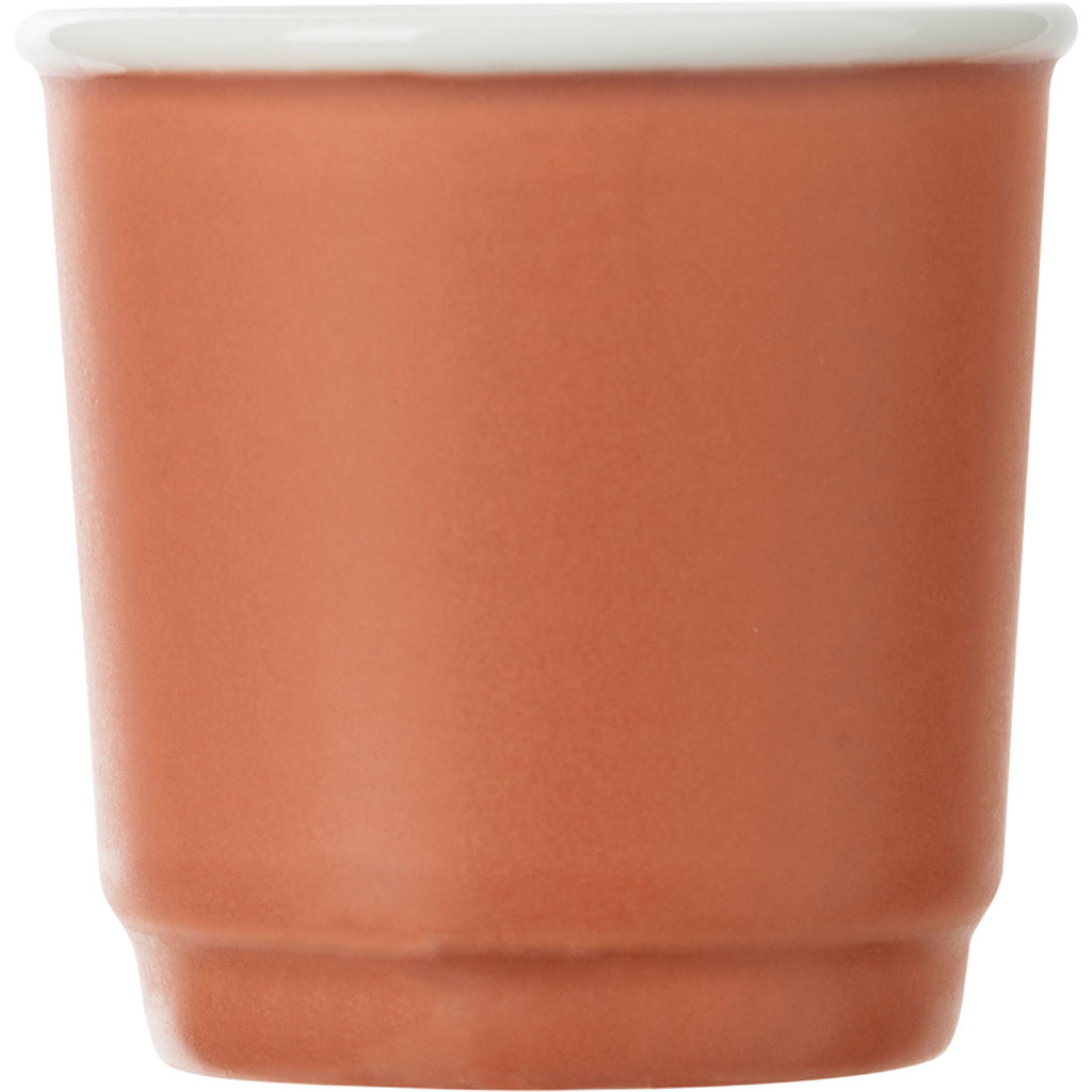 Tasse porcelaine terracotta 9cl