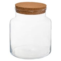 Terrarium en verre et liège D 18cm et H 21cm