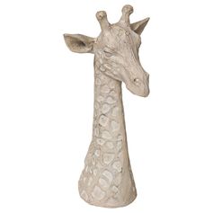 Tête de girafe en résine H 32cm