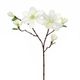 Tige fleur artificielle magnolia blanche H 83cm