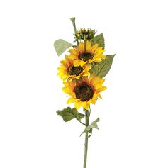 Tige tournesol artificiel H 80cm