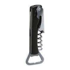 Tire-bouchon multi-usages métal noir H 13.5cm