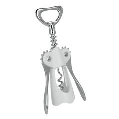 Tire-bouchons décapsuleur à leviers blanc 16.5cm