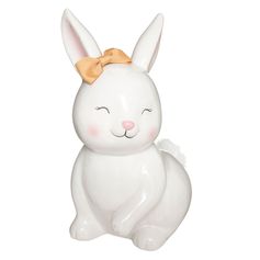 Tirelire lapin dolomite 14x22x10.8cm