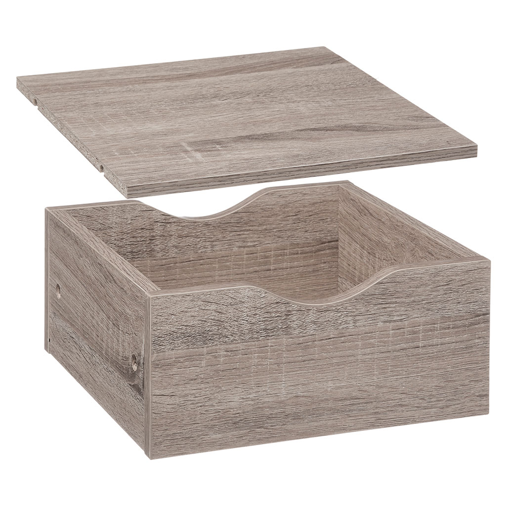 Tiroir et étagère Mix'n Modul gris