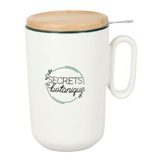 Tisanière BOTANIQUE céramique blanc 50cl