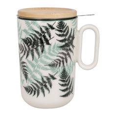 Tisanière BOTANIQUE céramique fougères 50cl