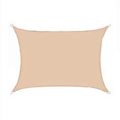 Toile d'ombrage rectangulaire polyester beige 2x3m