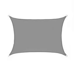 Toile d'ombrage rectangulaire polyester gris 2x3m