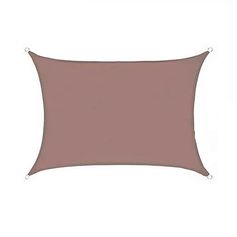 Toile d'ombrage rectangulaire polyester taupe 2x3m