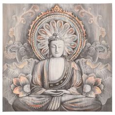Toile imprimée Bouddha 58x58cm