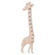 Toise murale bois girafe H 140cm