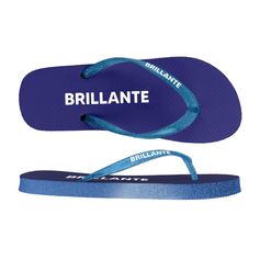 Tongs à paillettes brillante bleu 36-39