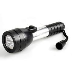 Torche aluminium à piles 3 LEDS 16cm