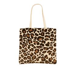 Tote bag léopard coton 39x42cm