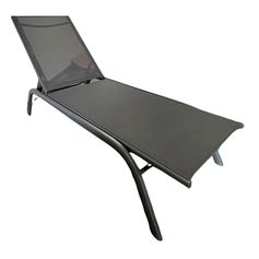 Transat acier gris anthracite 190x58x30cm