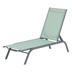 Transat acier vert olive 190x58x30cm