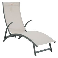 Transat SAMBA empilable lin 174.5x99x59cm