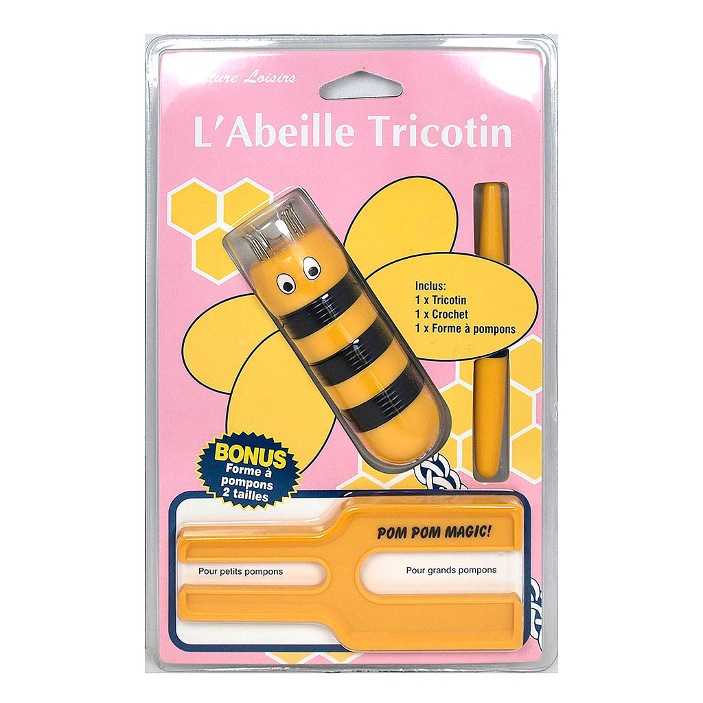 Tricotin forme abeille