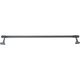 Tringle de vitrage fixvitre en zinc et métal gris 30-50cm