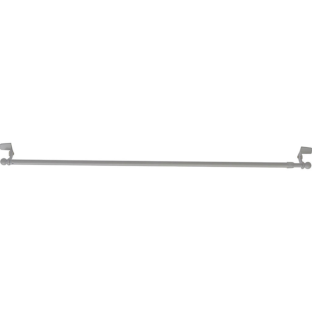 Tringle de vitrage Autobloquante Extensible 30-50 cm métal Blanc