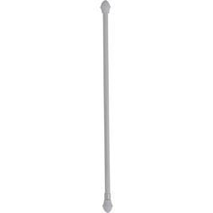 Tringle extensible BISTROT acier et polystyrène blanche 50-75cm