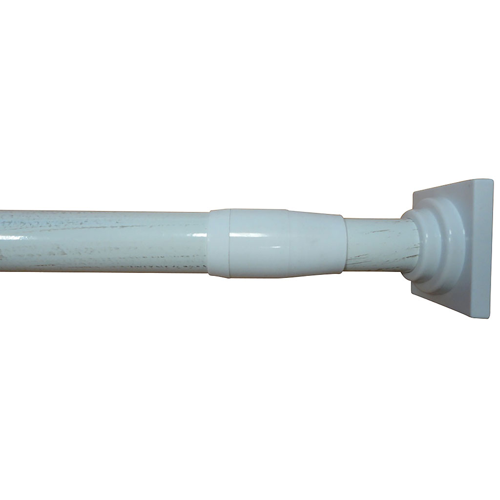 Tringle extensible entre-murs blanc or 135-250cm D 22mm - Centrakor