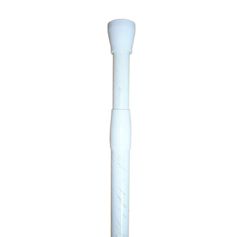Tringle extensible entre-murs en alu, acier et plastique blanche et or 110-200cm