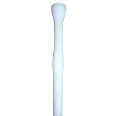 Tringle extensible entre-murs en alu, acier et plastique blanche et or 70-120cm