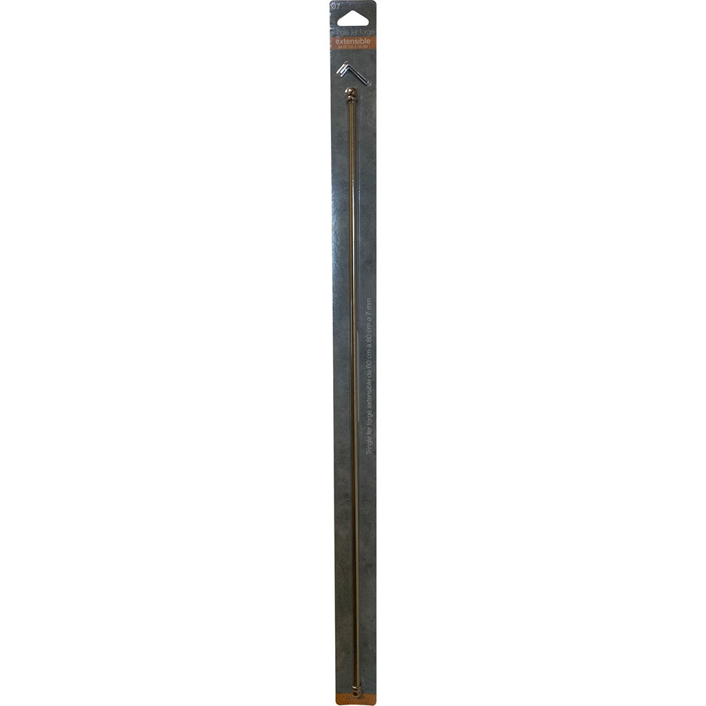 Press & GO Tringle Extensible D7 Embout Boule Laiton 30-50 Cm – Pratique Et Élégante