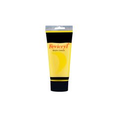 Tube de peinture acrylique jaune primaire 200ml