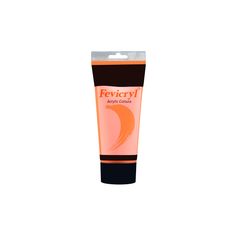 Tube de peinture acrylique orange 200ml