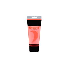 Tube peinture acrylique rouge écarlate 200ml