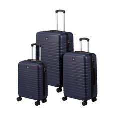 Valise ABS bleu marine 60L