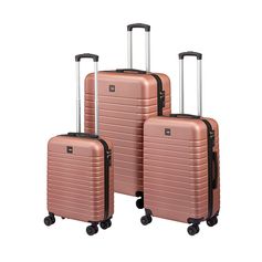 Valise ABS rose 45x66x25cm
