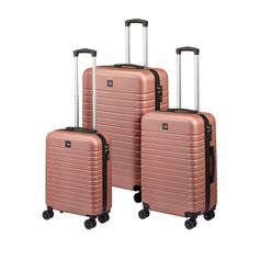 Valise ABS rose 50x75x29cm