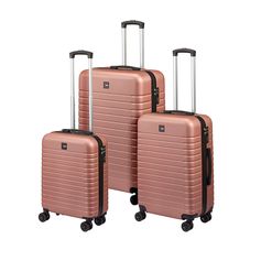 Valise cabine ABS rose 39.5x54.5x20.5cm