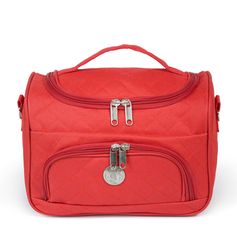 Vanity textile matelassé rouge 27x14x20cm