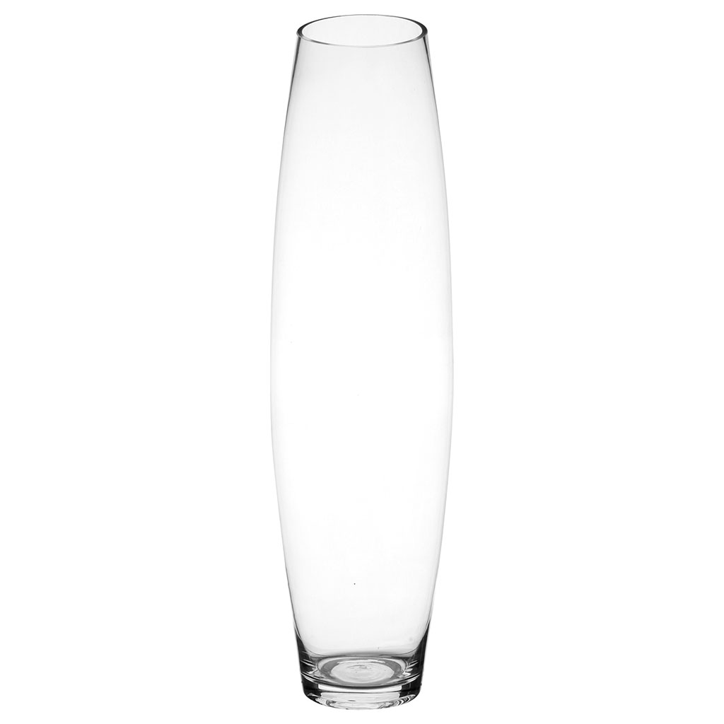 Vase bombé verre transparent D 13.5x50cm Centrakor