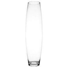 Vase bombé verre transparent D 13.5x50cm