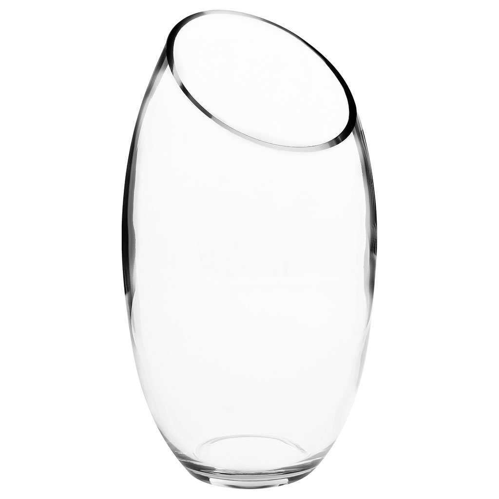 Vase bombé verre transparent D 14.5x28.5cm Centrakor