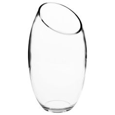 Vase bombé verre transparent D 14.5x28.5cm