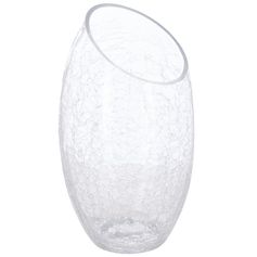 Vase bombé verre transparent H 23cm
